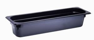 GN-Behälter 2/4 GN, 100 mm schwarz